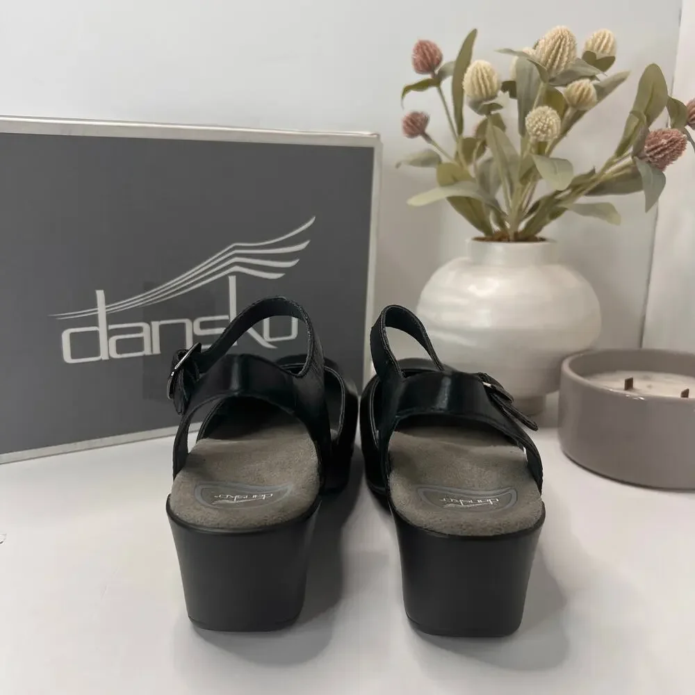 Dansko Sam Soft Full Grain Leather Mary Jane Shoe Black Women 5.5/EU36 Tried On - Picture 4 of 11